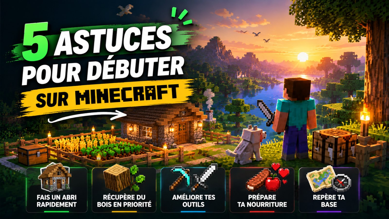 5 astuces pour mieux débuter sur Minecraft